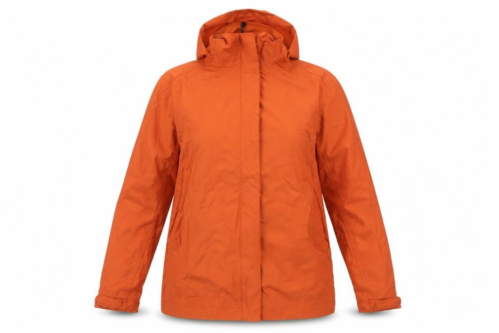 Quechua Women’s Orange Lightweight Waterproof Jacket Size 10
