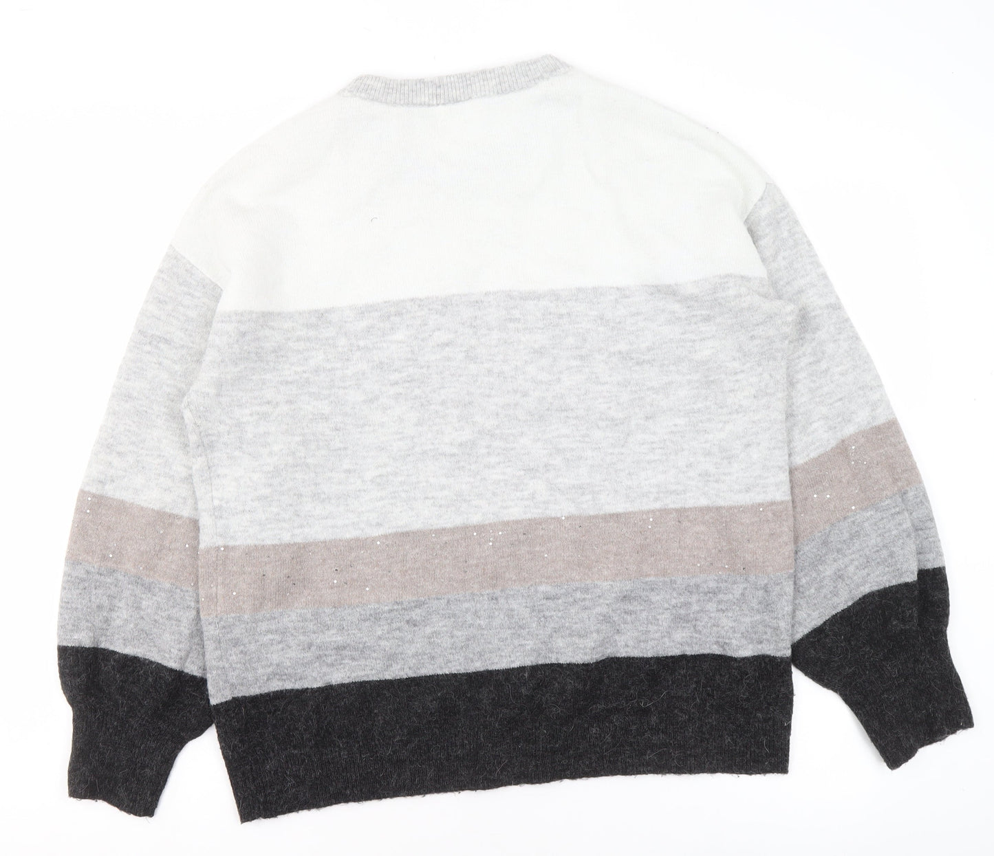 Joey Healy Womens Multicoloured Striped Pullover Jumper Size 16