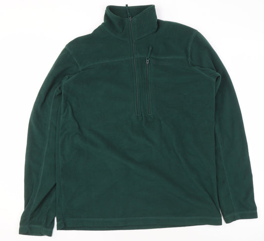 Mens UK XS Regular Mountain Warehouse Green Pullover Sweatshirt
