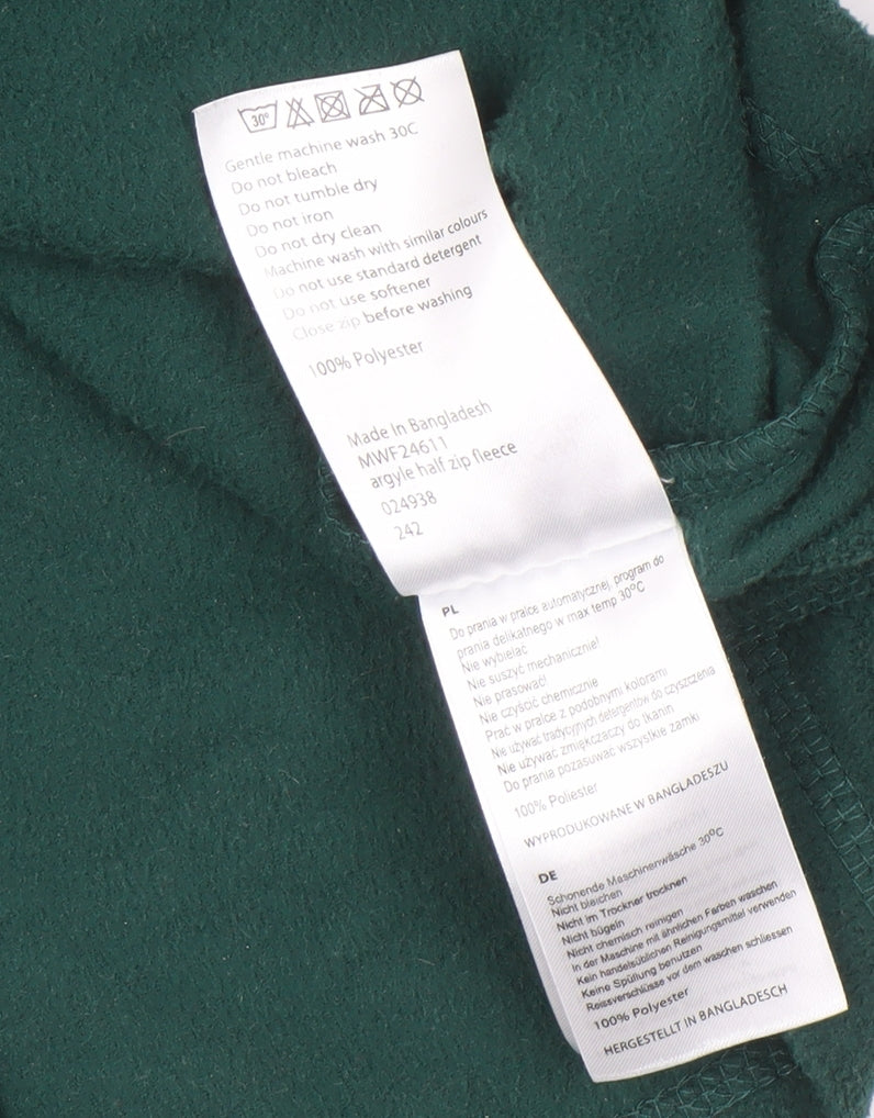 Mens UK XS Regular Mountain Warehouse Green Pullover Sweatshirt