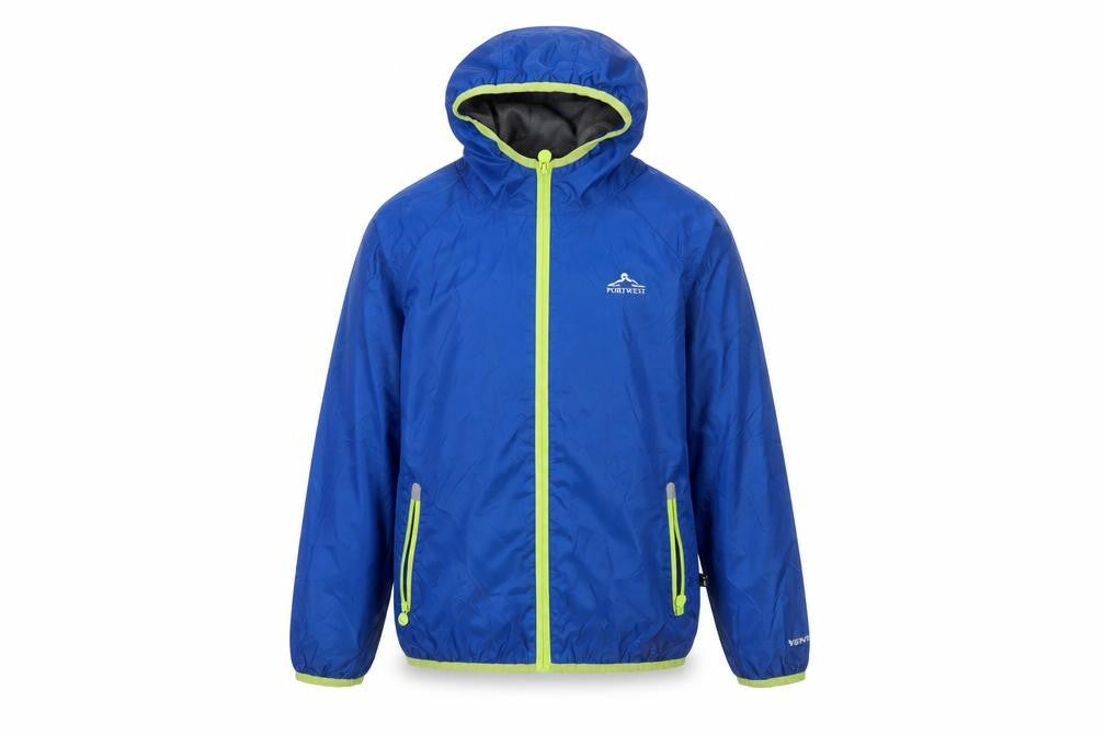 Portwest Boys Blue Waterproof Windbreaker Jacket 11-12 Years