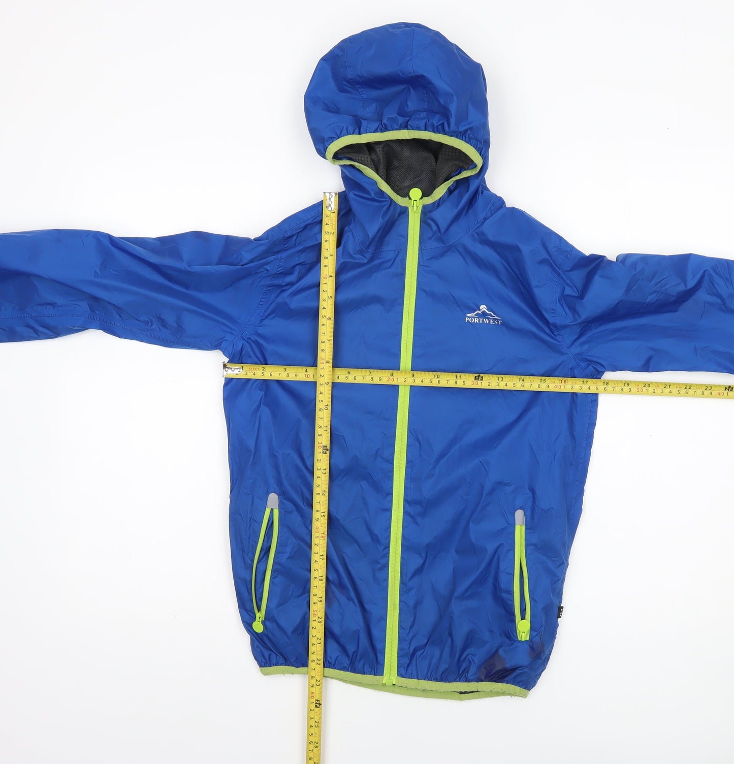 Portwest Boys Blue Waterproof Windbreaker Jacket 11-12 Years