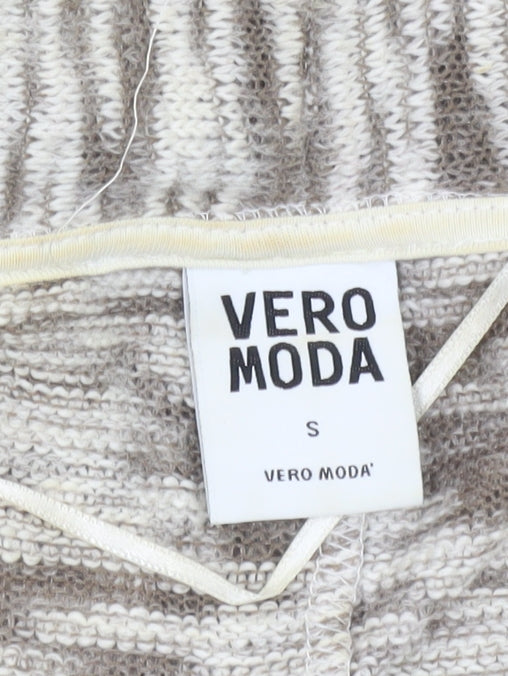 Vero Moda Women's Beige Knit Open Cardigan Size S
