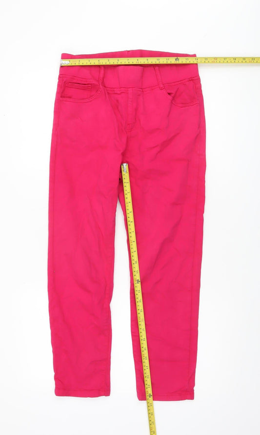 Gerard Women’s Pink Cotton Stretch Slim Trousers Size 10