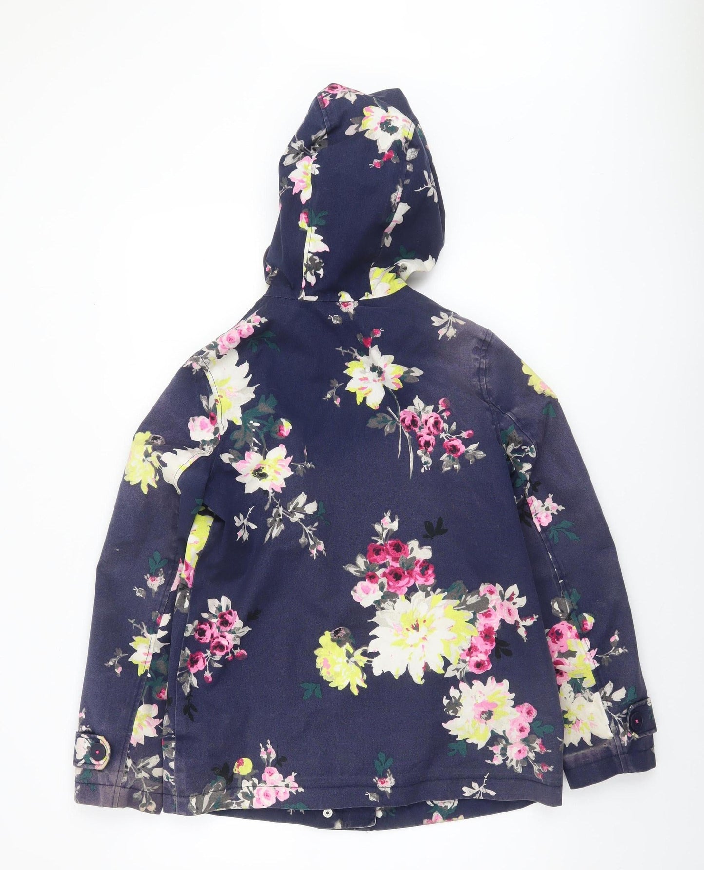 Womens UK Size 8 Regular Joules Blue Cotton Jacket