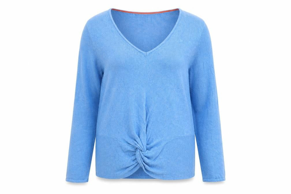 Womens UK 12 Regular Boden Blue Pullover Tight-Knit