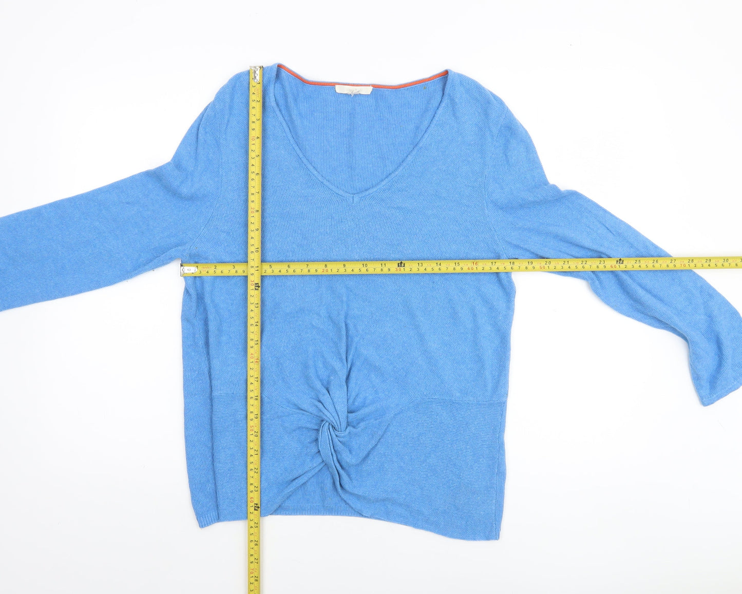 Womens UK 12 Regular Boden Blue Pullover Tight-Knit