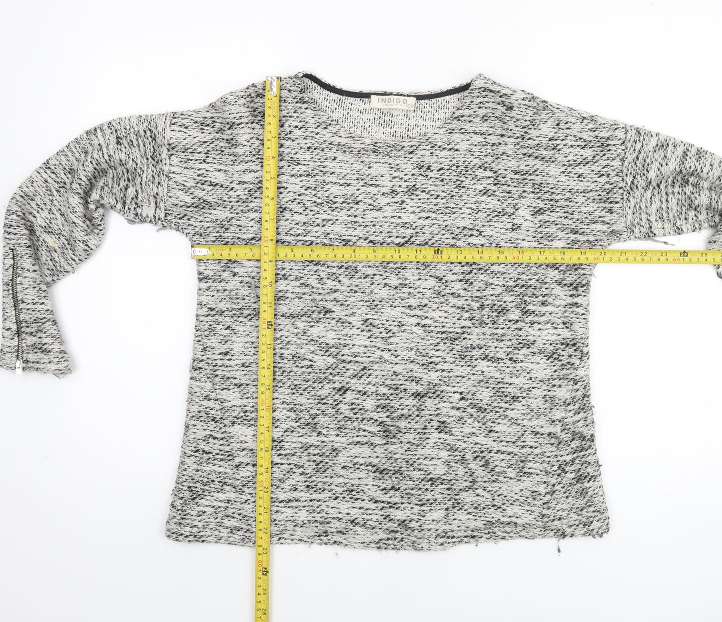 Marks and Spencer Women’s Grey Open-Knit Pullover Jumper Size 12