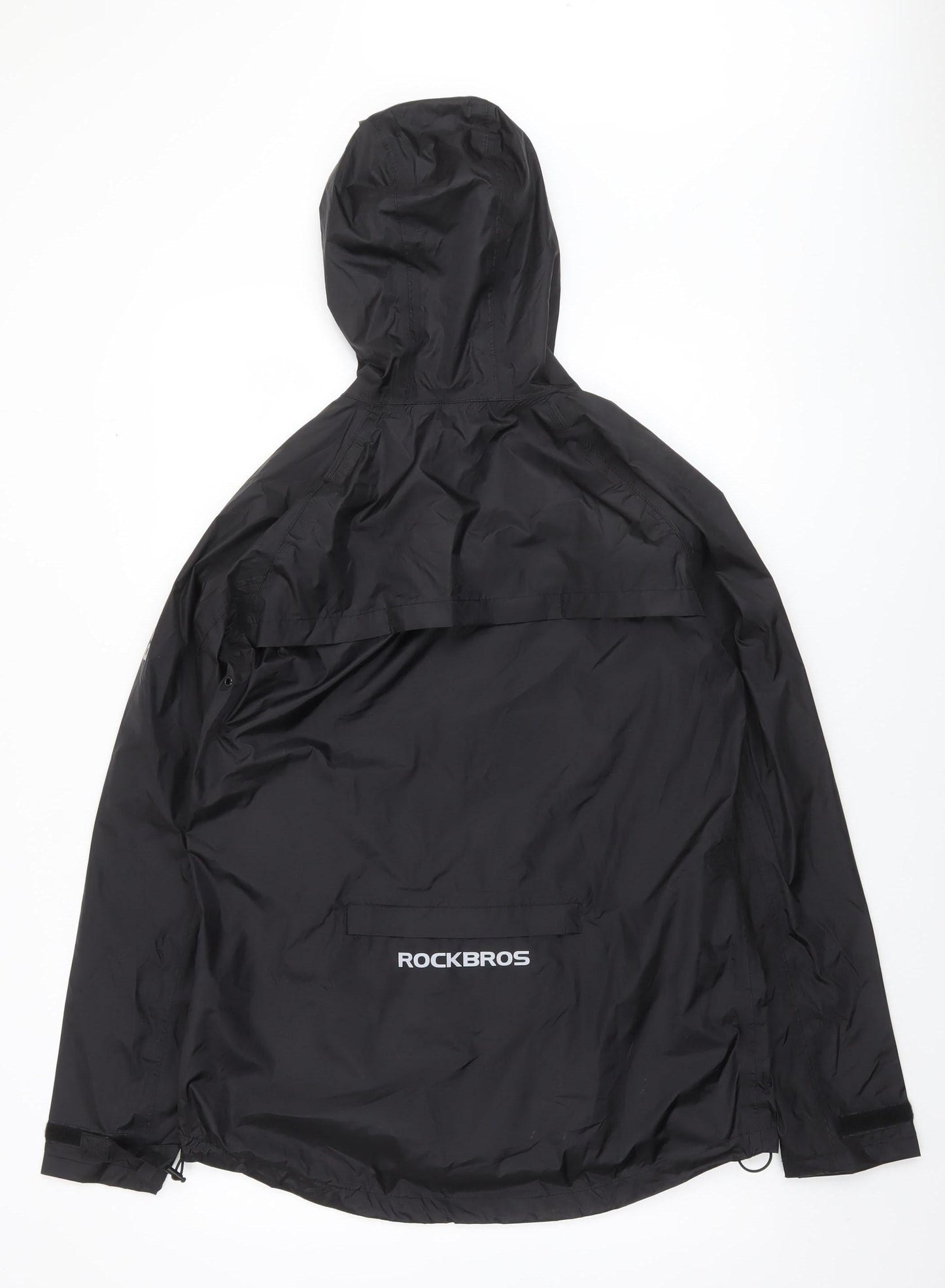 RockBros Men's Black S Waterproof Cycling Rain Jacket Hooded
