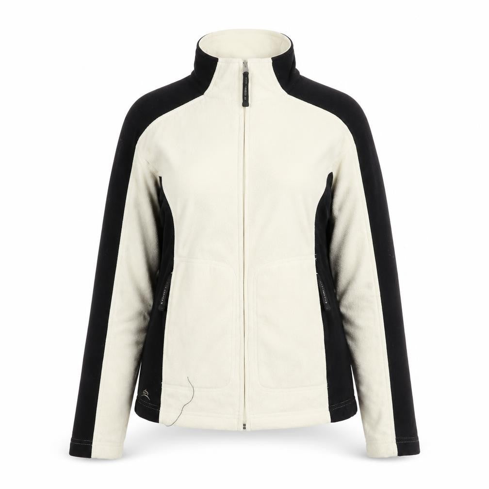 Stormtech Women's Black White Fleece Full Zip Jacket Size S
