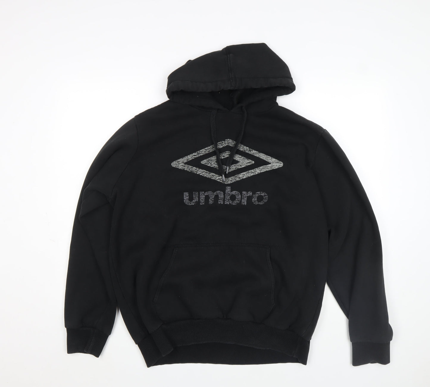 Mens UK XL Regular Umbro Black Pullover Hoodie