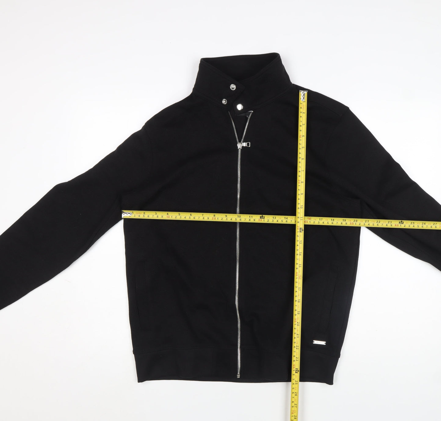Threadbare Men's Black M Full Zip Stand-Up Collar Jacket
