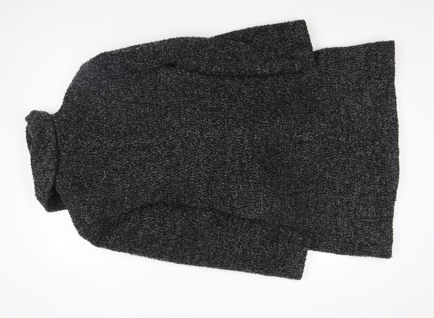 W Collection Women Grey Wool Blend Long Coatigan Size M