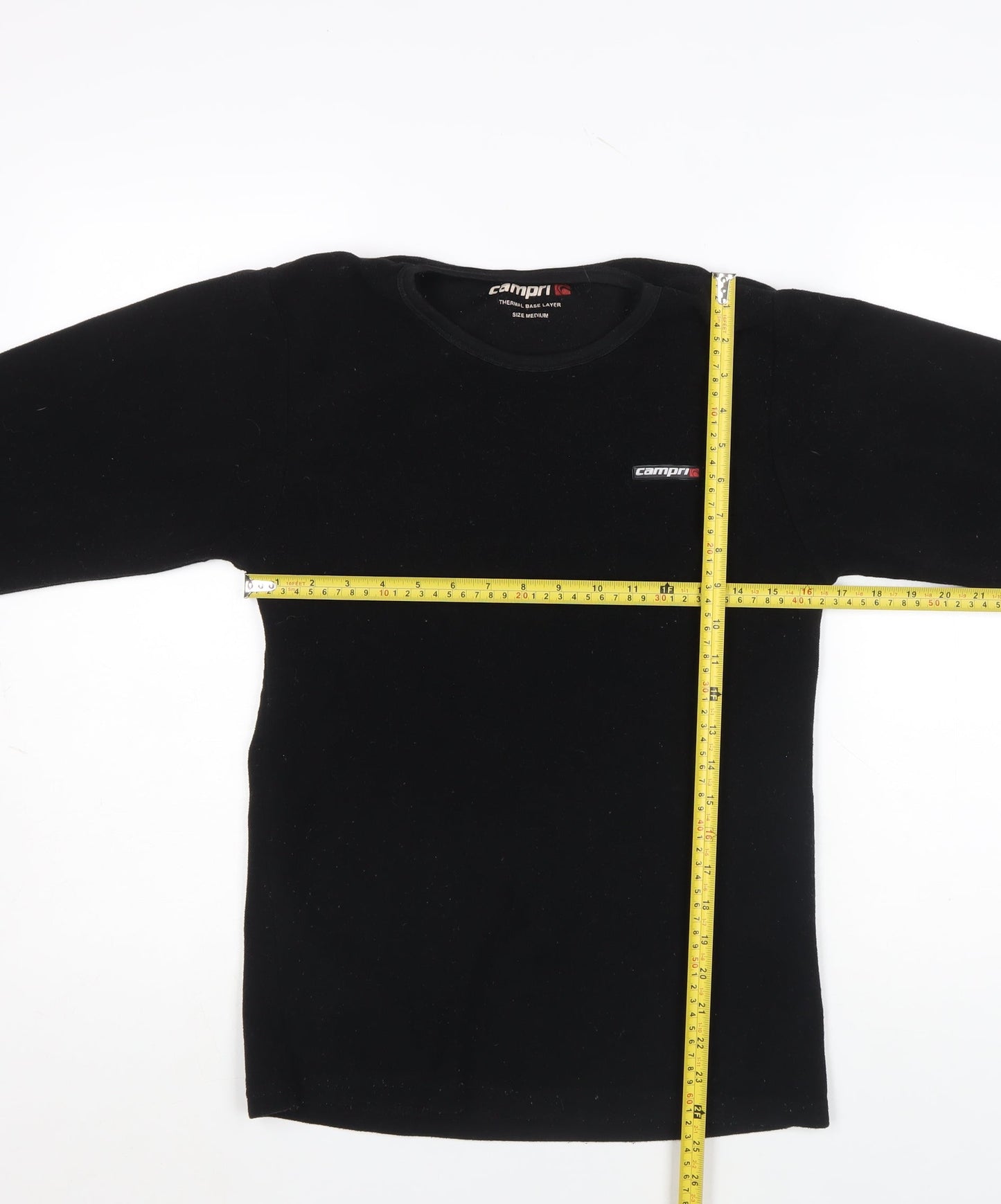 Campri Women’s Black Thermal Long Sleeve Base Layer Top Size M