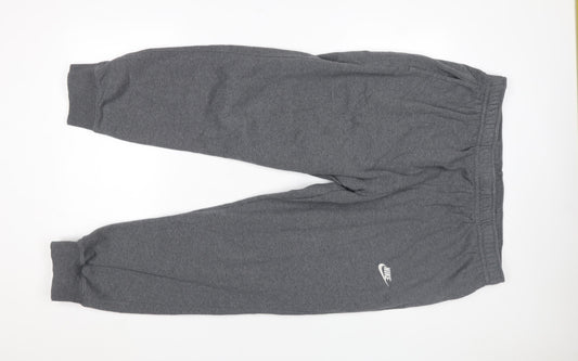 Nike Men's Grey 2XL Jogger Sweatpants Fleece Lined Tapered Fit