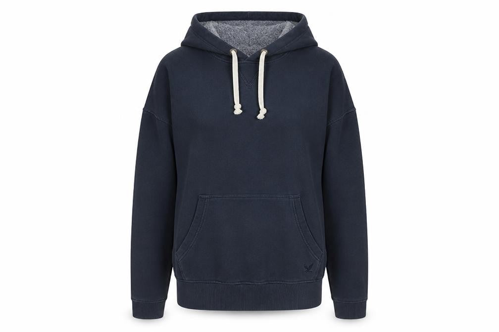 Womens UK 12 Regular Jack Wills Blue Pullover Hoodie