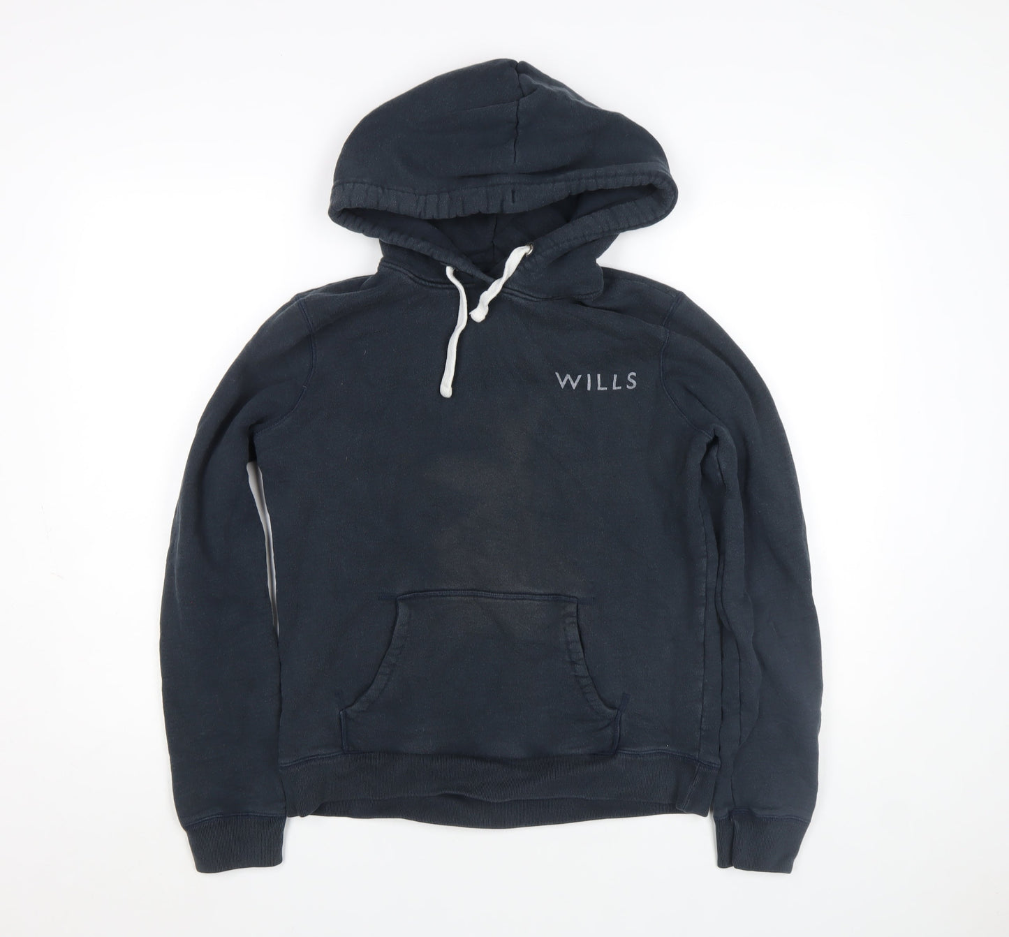 Womens UK 12 Regular Jack Wills Blue Pullover Hoodie