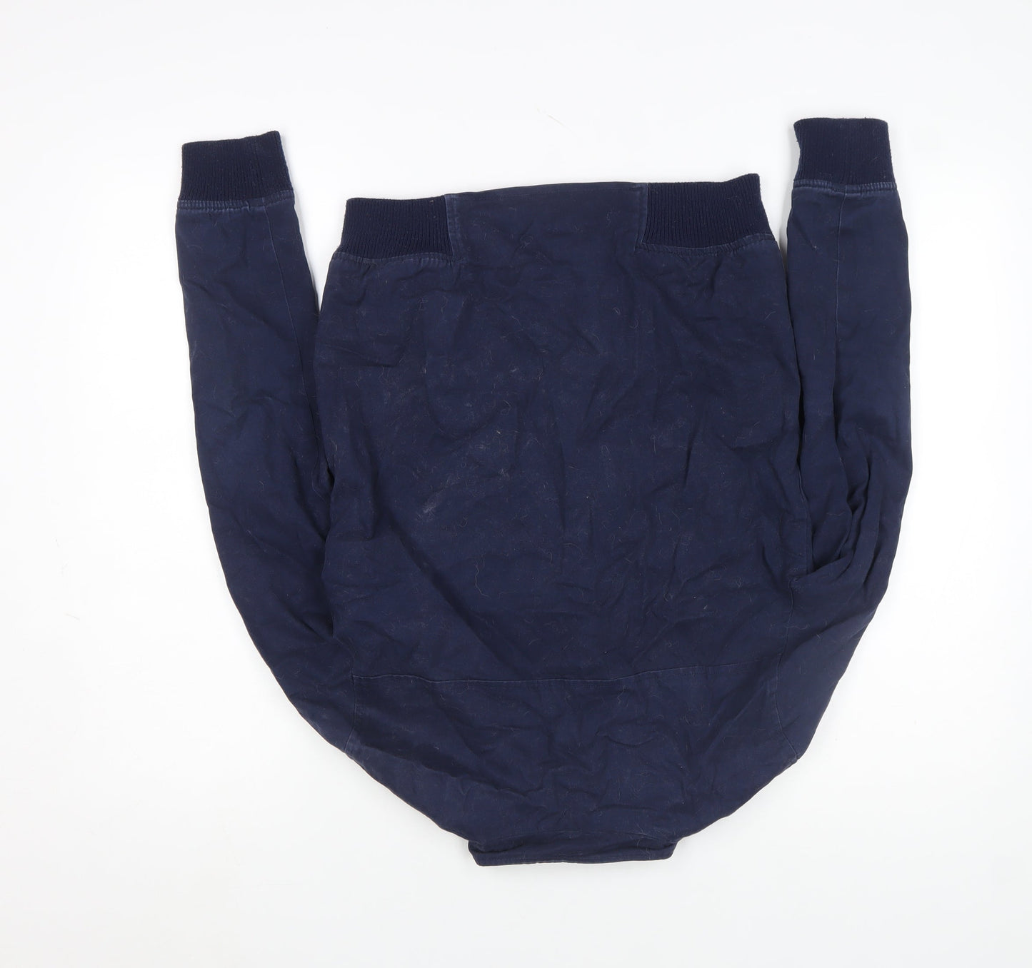 Lyle & Scott Boys Blue Bomber Jacket 14-15 Years Full Zip Cotton