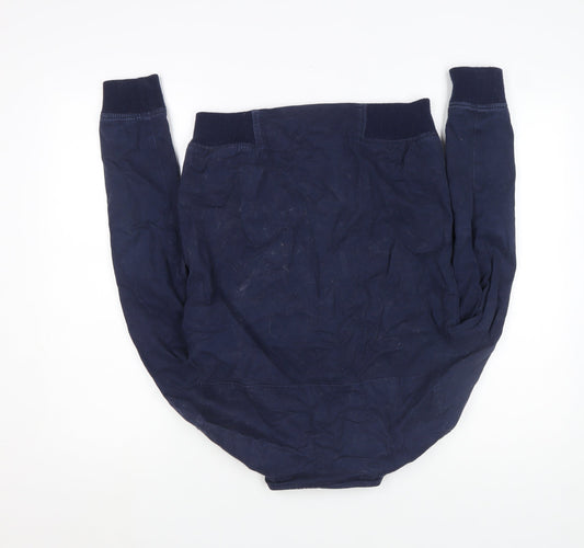 Lyle & Scott Boys Blue Bomber Jacket 14-15 Years Full Zip Cotton