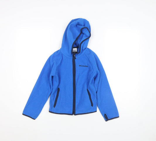 Columbia Boys Blue XS Full Zip Fleece Hoodie Jacket