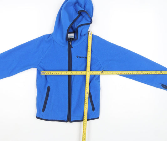 Columbia Boys Blue XS Full Zip Fleece Hoodie Jacket