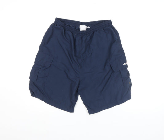 Ellesse Men's Blue Athletic Sports Shorts M Quick Dry Lightweight