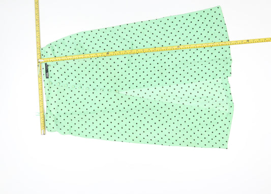 Zara Women's Green Polka Dot Wrap Midi Skirt Size M