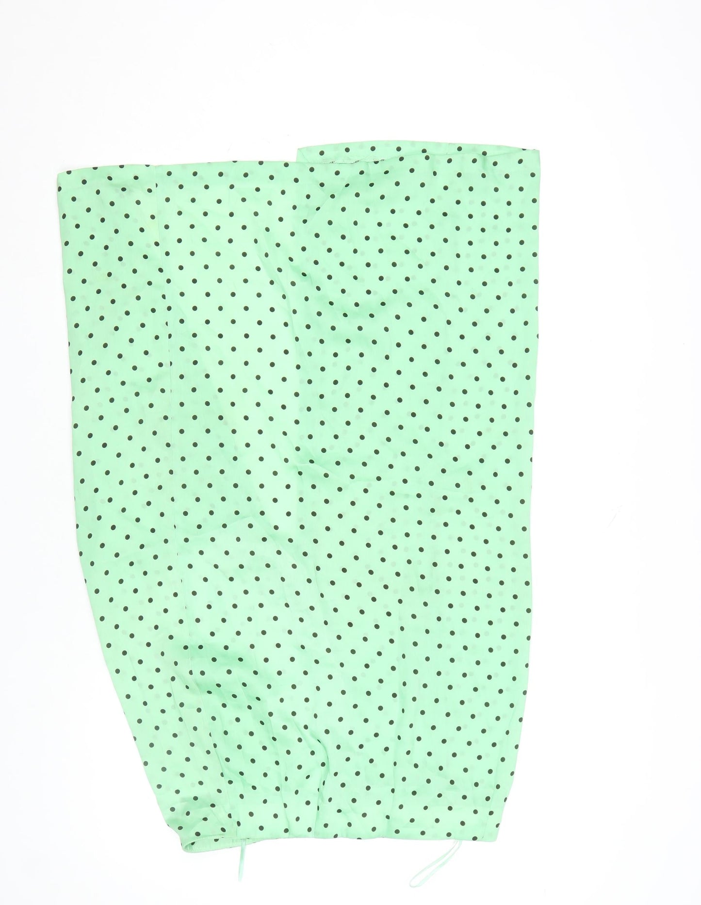 Zara Women's Green Polka Dot Wrap Midi Skirt Size M