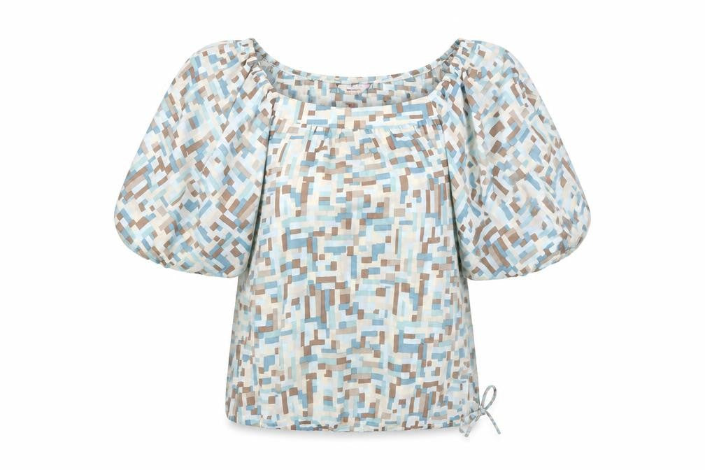Epilogue Women’s Multicoloured Geometric Chiffon Blouse Size 16