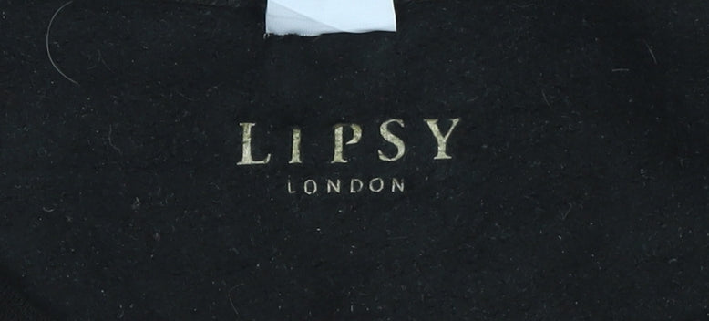 Lipsy Women Black XXL Pullover Christmas Sweatshirt Glitter Trees