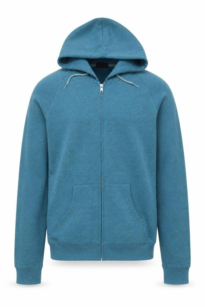 Pep England Men’s Blue XL Full Zip Fleece Hoodie