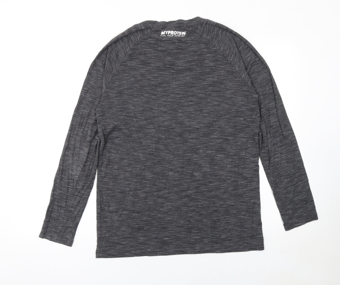 Myprotein Men's Grey Long Sleeve Athletic Gym Top Size S
