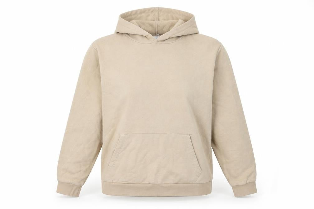 Marks and Spencer Women’s Beige Hoodie Large Cotton Blend Pullover