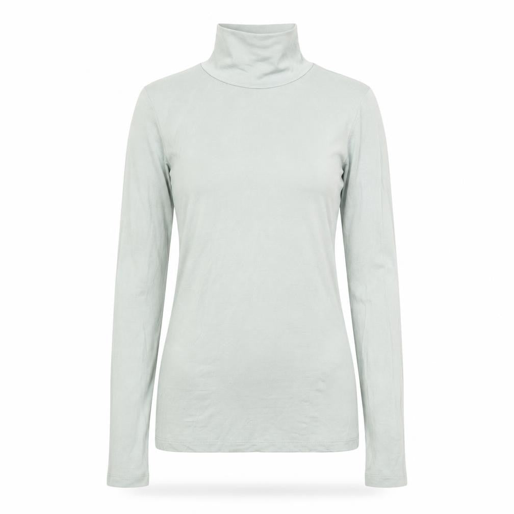 H&M Women’s Green Roll Neck Long Sleeve Slim Fit Top Size 6
