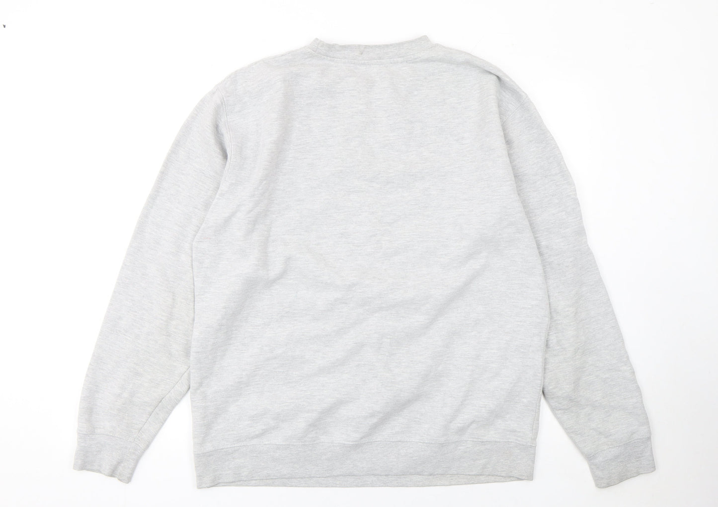 Oxford Pennant Men's Grey XL Pullover Sweatshirt Crew Neck Logo Design