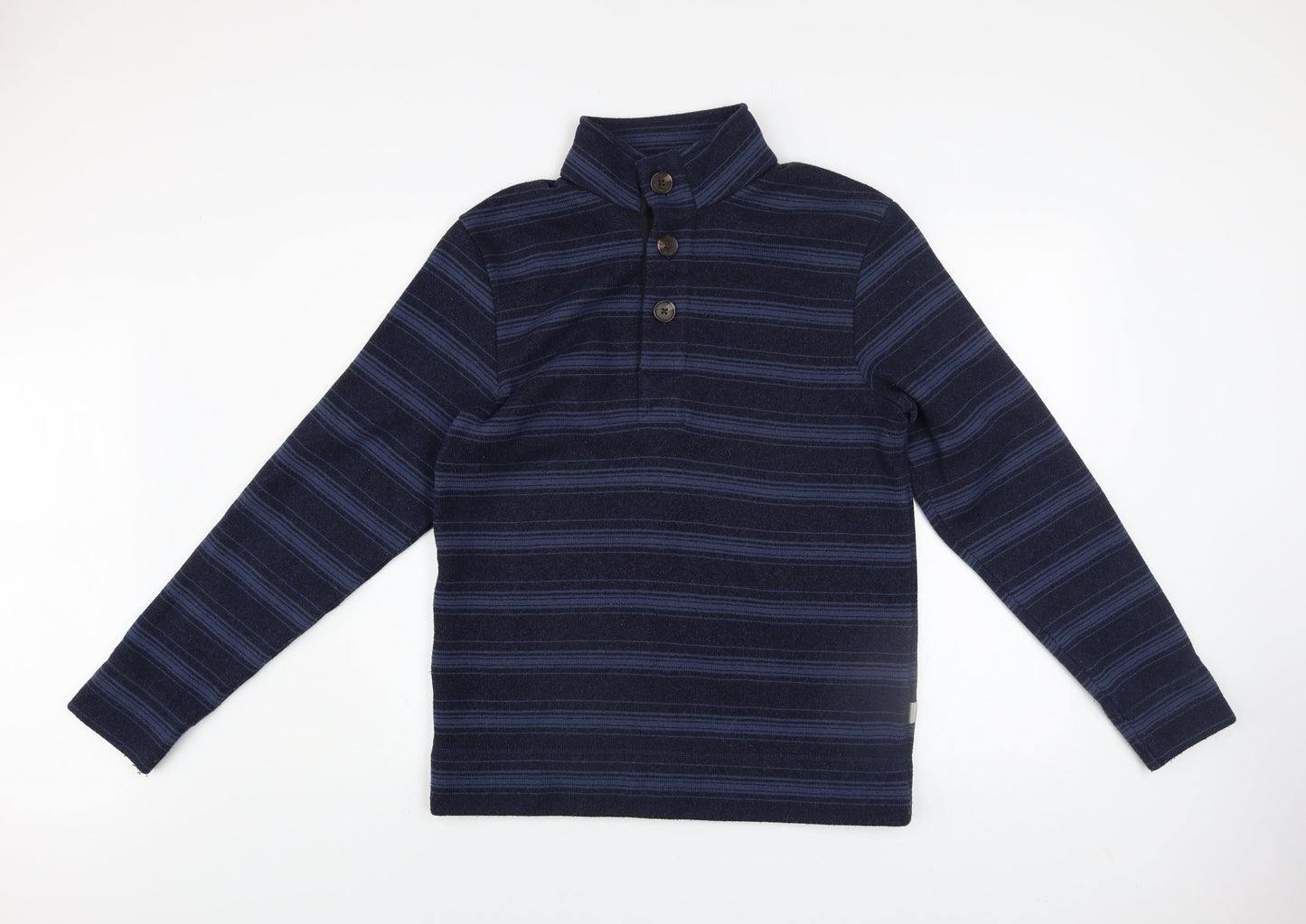 Mens UK S Regular Rohan Blue Henley Sweatshirt