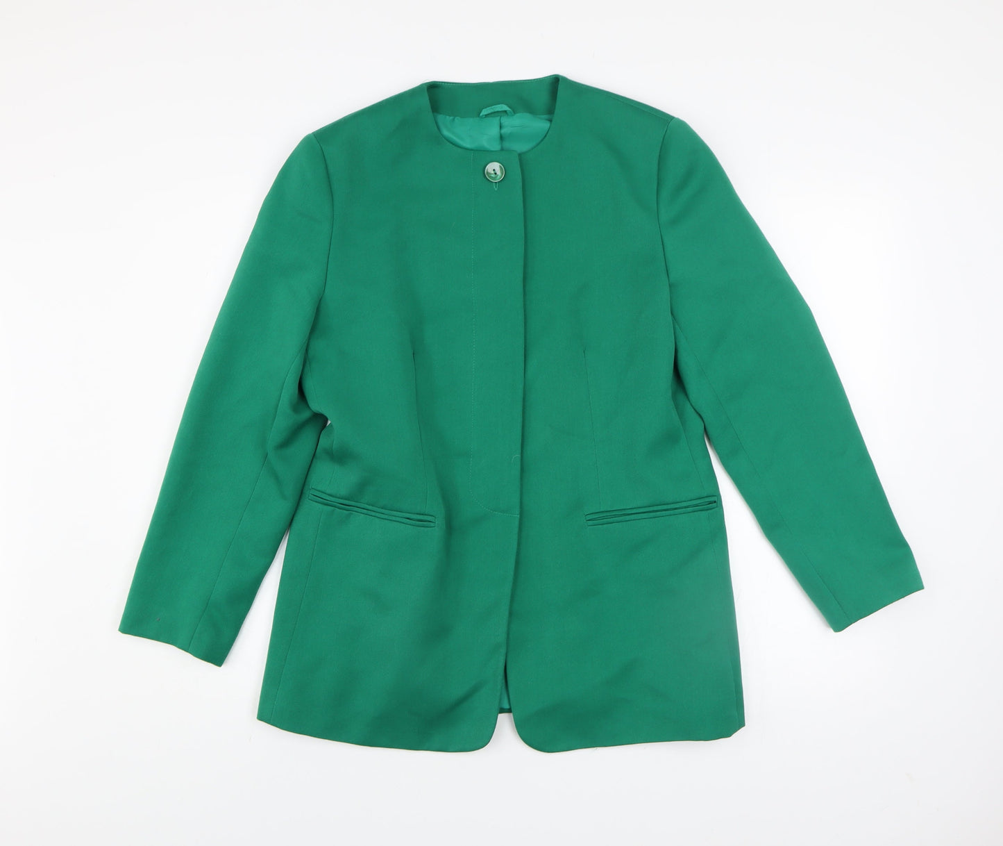 Hamells Women's Green Blazer Size 12 Lined Formal Jacket