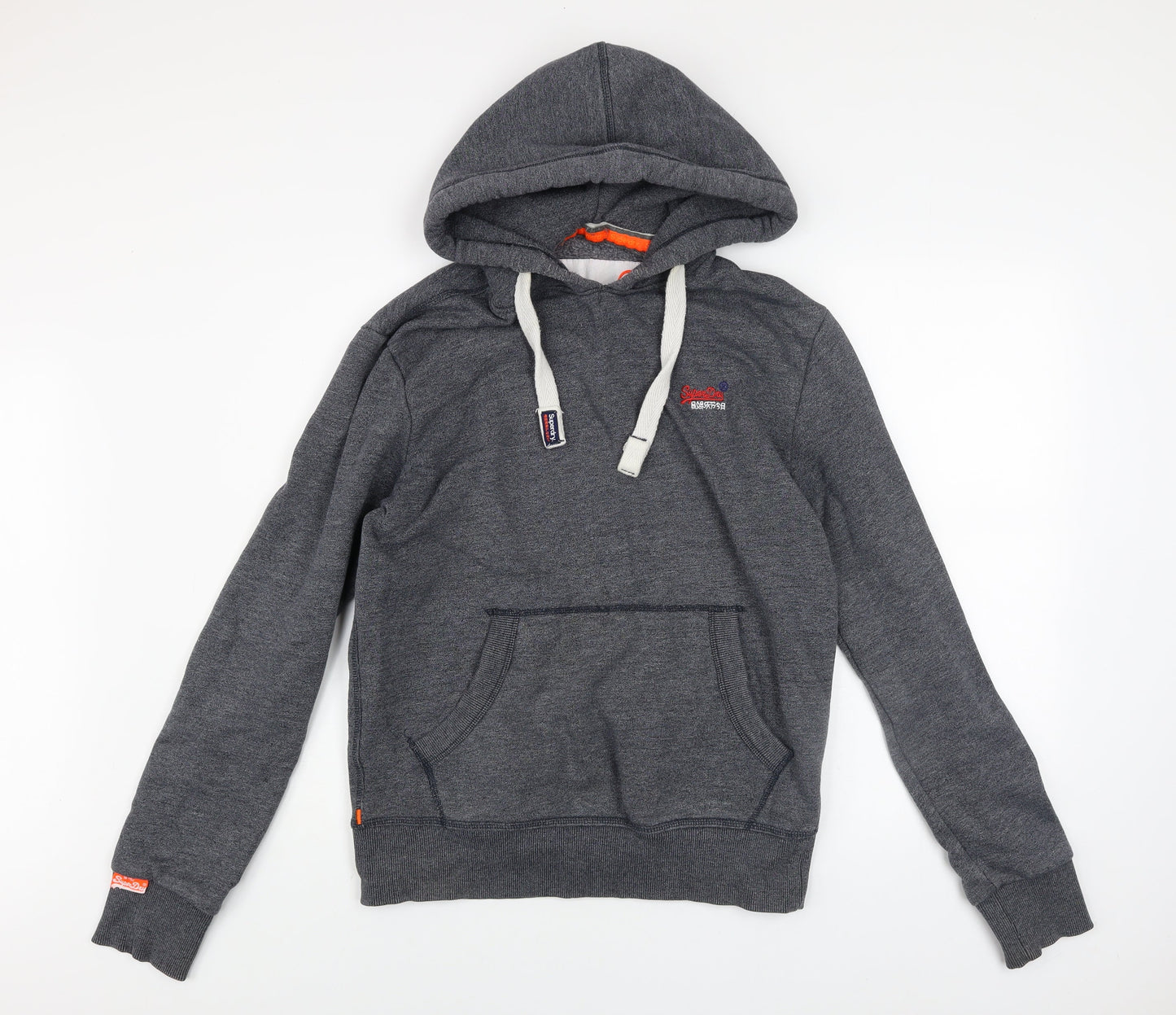 Superdry Men's Grey Pullover Hoodie M Classic Fleece Sweatshirt