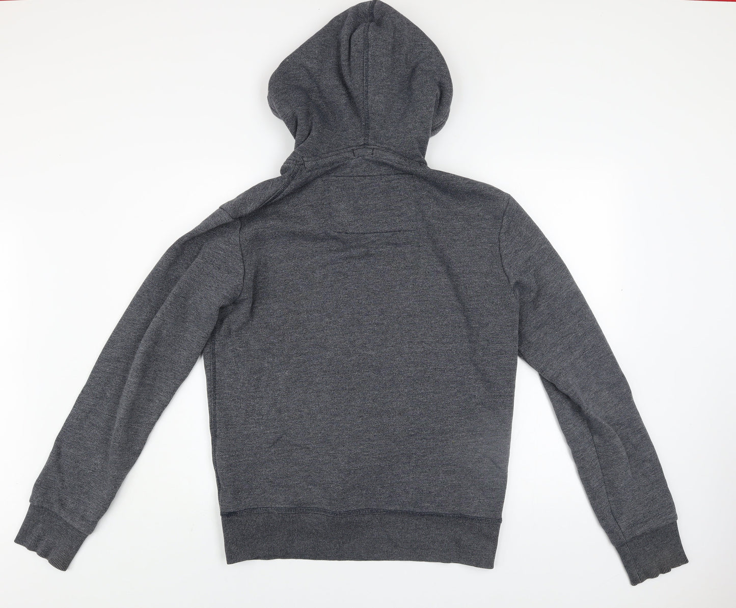 Superdry Men's Grey Pullover Hoodie M Classic Fleece Sweatshirt