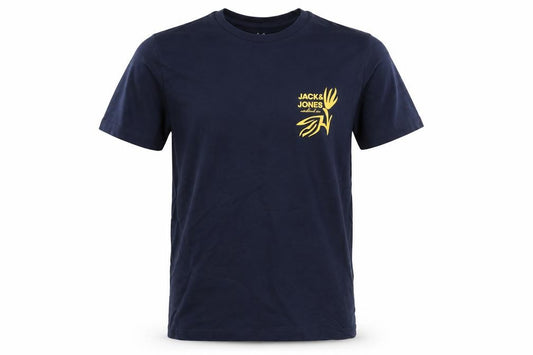 Jack & Jones Boys Blue Logo Graphic Short Sleeve Cotton T-Shirt Size 164 (14Y)