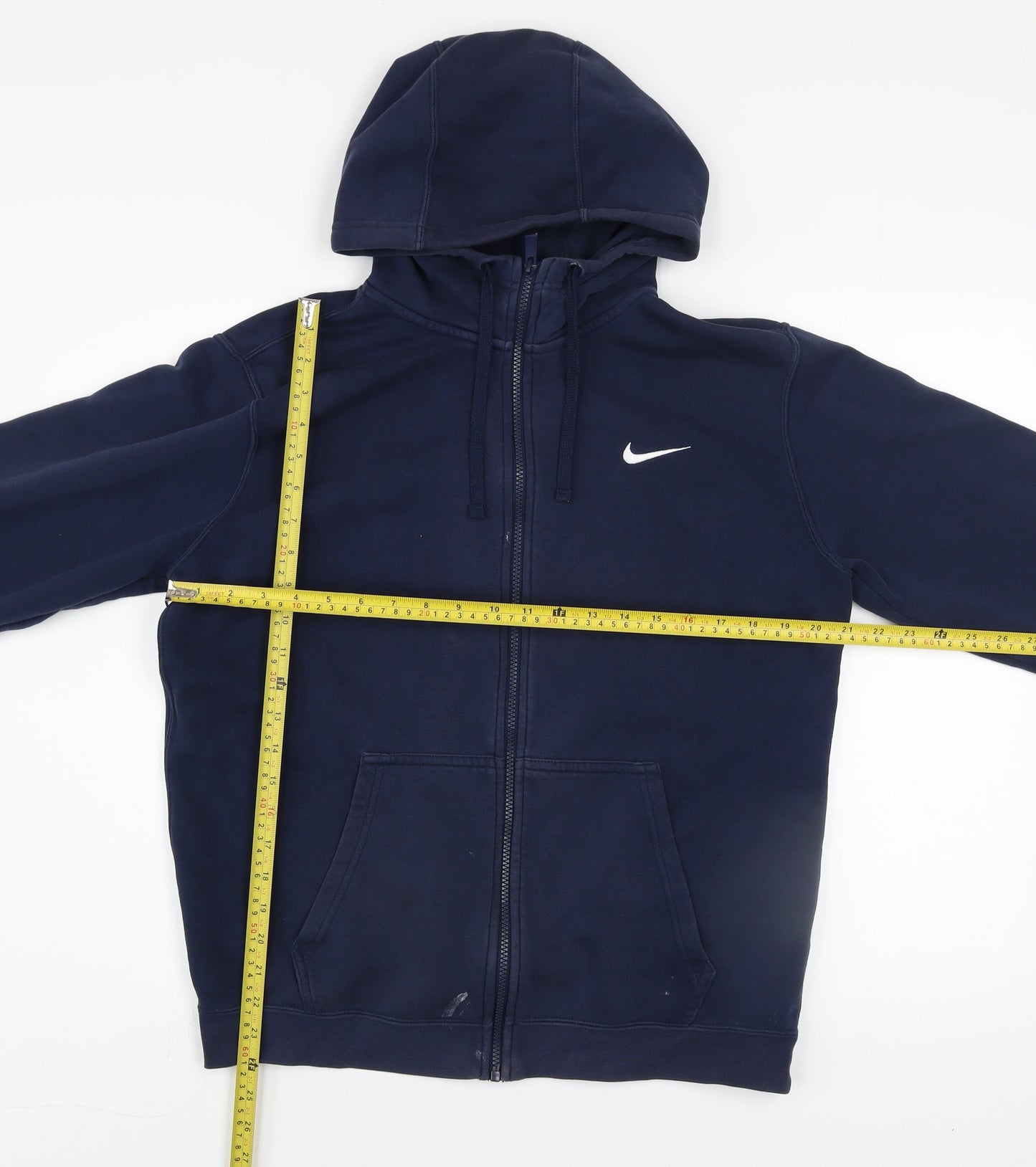 Nike Men's Blue M Full Zip Hooded Basic Jacket