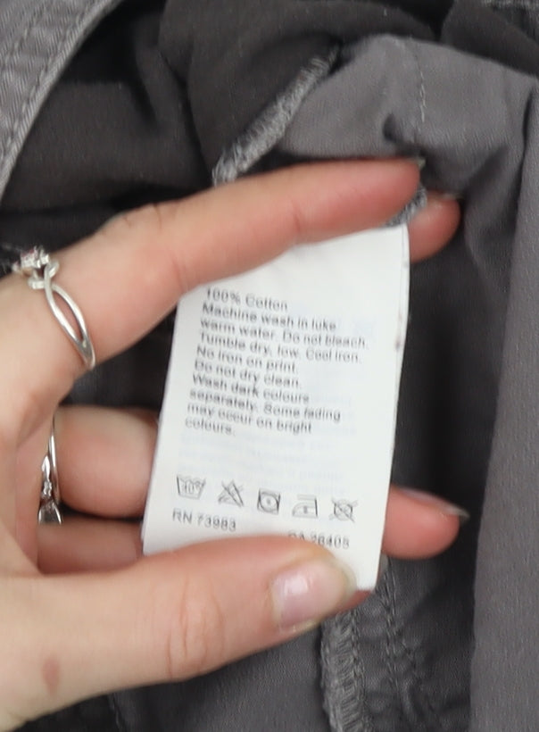 Helly Hansen Men's Grey Cargo Trousers Size 32 Regular Fit Cotton