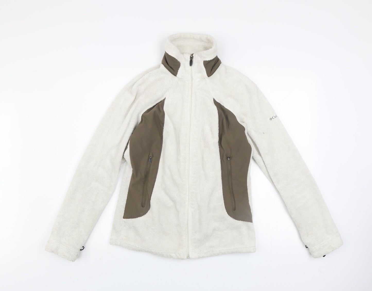 Columbia Women’s Ivory Fleece Jacket M Interchange Full Zip Outdoor