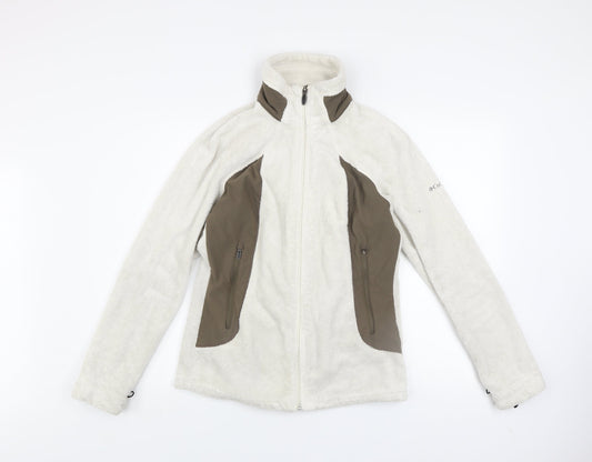 Columbia Women’s Ivory Fleece Jacket M Interchange Full Zip Outdoor