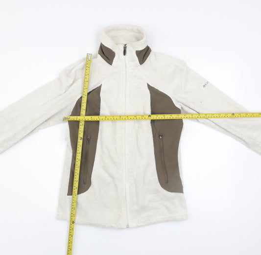 Columbia Women’s Ivory Fleece Jacket M Interchange Full Zip Outdoor