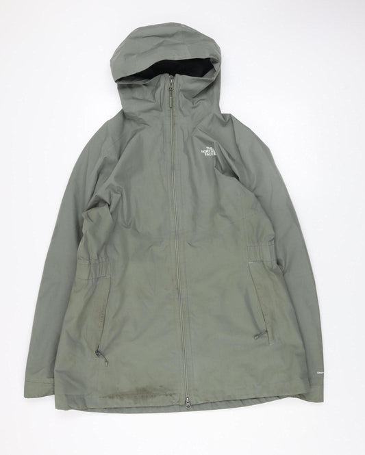 The North Face Womens Green XL Waterproof Hooded Rain Coat