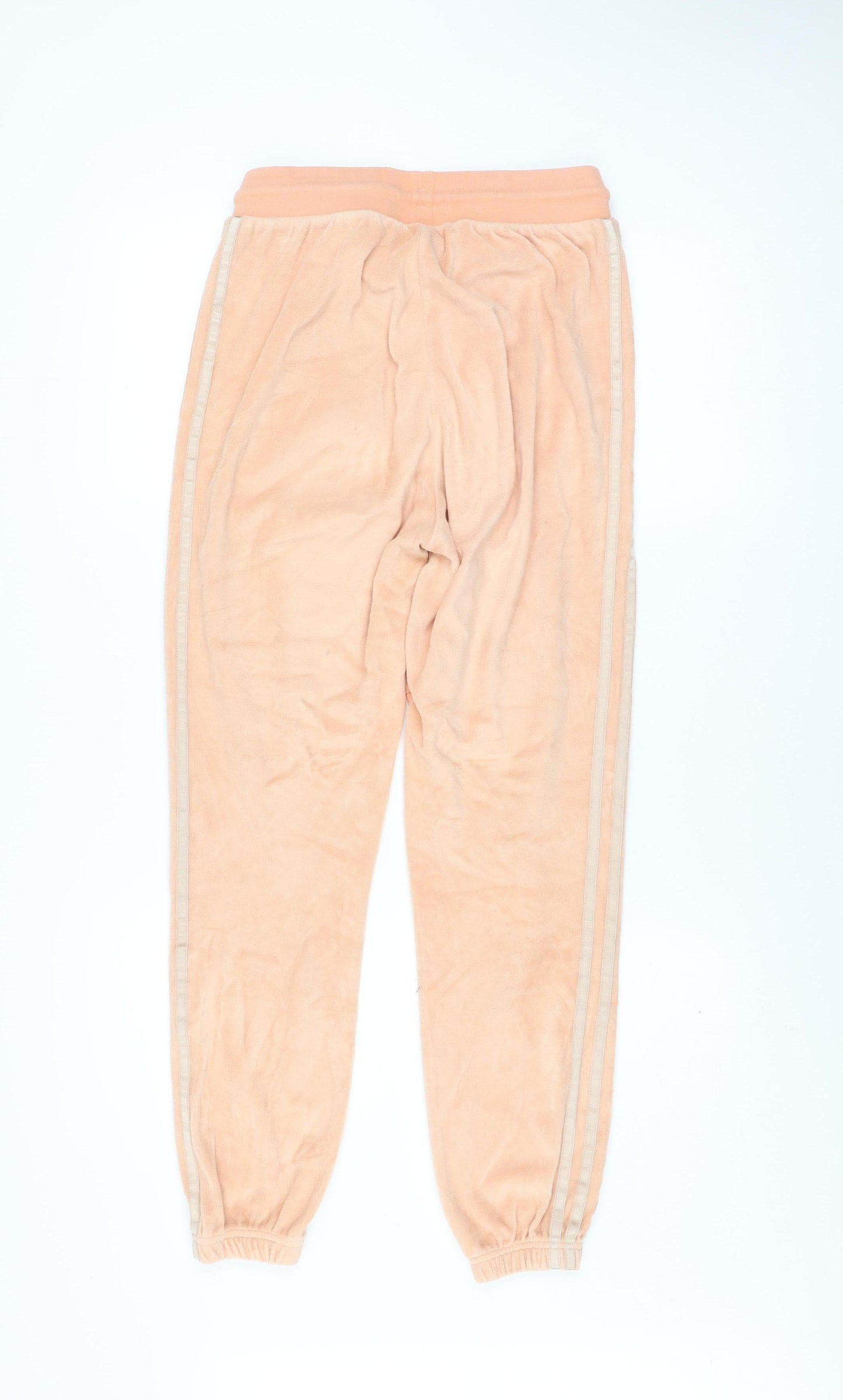 adidas Women's Peach Velour Jogger Trousers Size 8