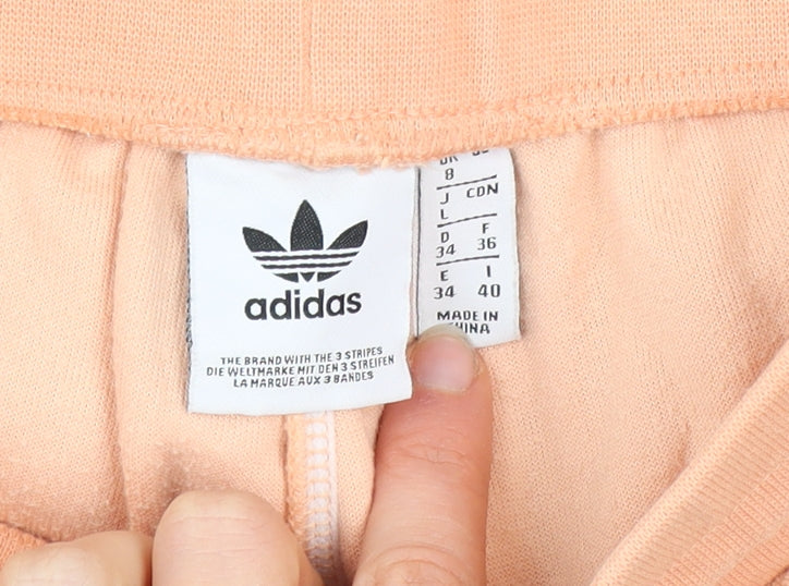 adidas Women's Peach Velour Jogger Trousers Size 8