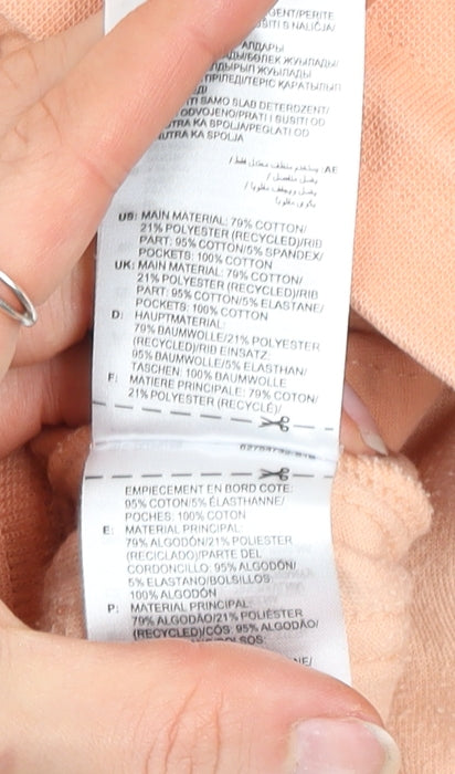 adidas Women's Peach Velour Jogger Trousers Size 8