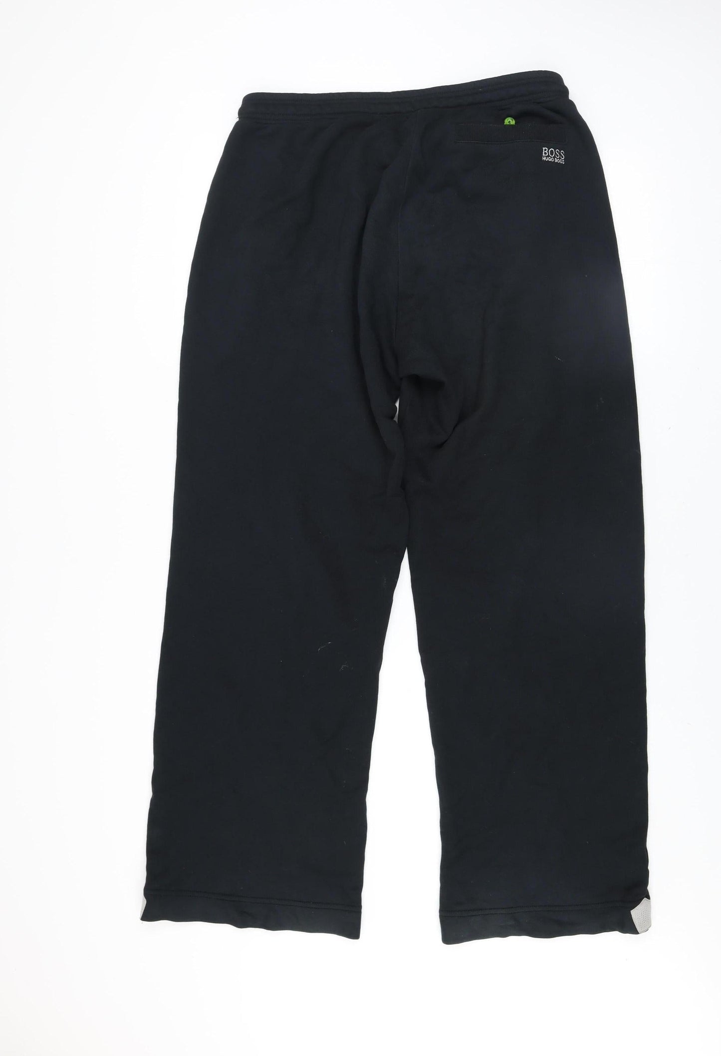 Hugo Boss Men's Black Large Jogger Sweatpants with Drawstring Waist